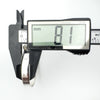 Digital caliper showing 8.1mm height of sterling silver buckle bangle