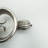 Close-up of hallmarks showing MBS 925 triangle and W for 1996 Birmingham import