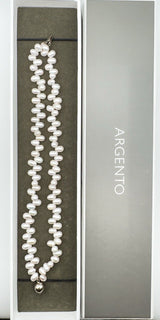 Baroque pearl bracelet in original ARGENTO branded box
