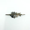 Back of the turquoise brooch showing the pin fitting and 925 stamp on sterling silver.