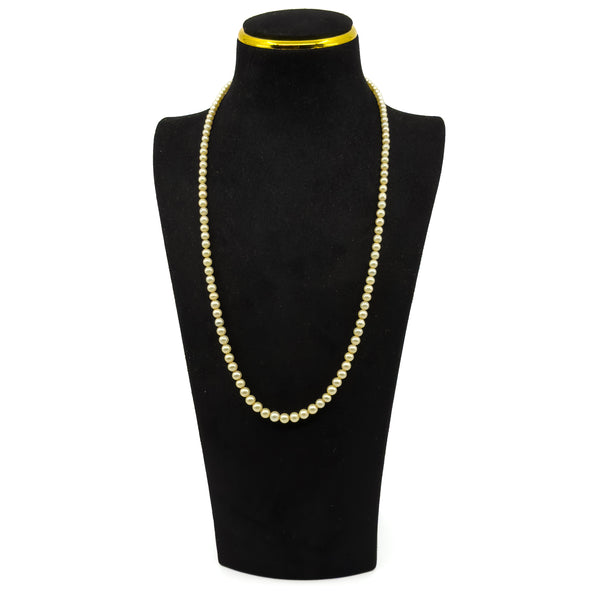 Vintage Graduated Cultured Pearl Necklace 23 Inch 9ct Rose Gold Clasp