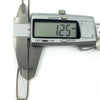 Caliper photo showing 1.25mm measurement for the chain depth/side profile.