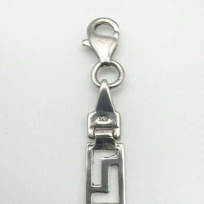 Sterling silver clasp with 925 hallmark on Greek Key bracelet