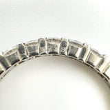 Hallmarks showing PLAT, 950 and Birmingham anchor inside platinum ring