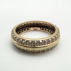 Inner ring band close-up showing DQCZ 925 hallmark on sterling silver