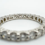 Platinum eternity ring stamped 1.47 and hallmarked Birmingham 2023