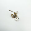 Close-up of earring post and butterfly back stamped 925