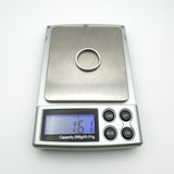 White gold full eternity ring weighing 1.61g on digital jewellery scale