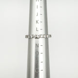 Platinum 1.47ct diamond eternity ring measured as UK ring size M
