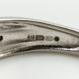 Close-up of Sheffield hallmark, BJB maker’s mark, and 925 stamp inside the ring
