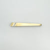 Vintage sterling silver tie clip with gold detail and minimalist lines