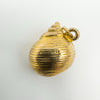 Birmingham 1971 hallmarks on vintage 9ct gold sea shell pendant