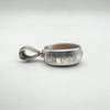 Sheffield 2001 hallmark and 925 stamp on vintage sterling silver agate fob pendant