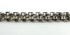 Close-up of the textured fancy links on the sterling silver Albert chain.