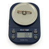 Antique 9ct gold and silver diamond horseshoe bar brooch weighing approx 1.82g on digital scales