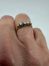 Antique 18ct Gold Diamond Five Stone Ring 0.50ct Size K