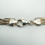 Lobster clasp stamped 925 and Italy on sterling silver bracelet