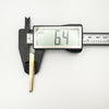 Tie clip width shown as 6.4mm on digital caliper