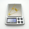 Gold vermeil initial H pendant necklace weighing approximately 1.94 grams
