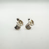 Matching pair of preloved sterling silver diamond earrings