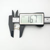 Measuring pearl drop length at 16.7mm from stud