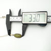 Digital caliper showing Connemara pendant height as 33mm