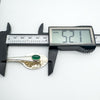 Caliper showing full pendant length of 52.1mm in sterling silver