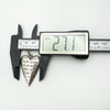 Width of chunky sterling silver heart pendant measured at 27.1mm
