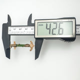 Antique gold anchor pendant measured at 42.6mm with digital caliper