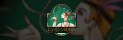 Ps Its Vintage logo featuring art deco woman with jewellery illustration