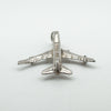 Back view showing tailplane and body shape of vintage 747 charm