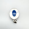 Back of sterling silver chalcedony pendant stamped 925