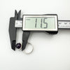 Digital calliper showing ring depth of 11.5mm for vintage amethyst silver ring