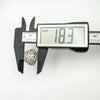 Measuring the Pandora Daisy Bouquet ring head with callipers