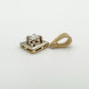 Antique diamond solitaire pendant with 9ct gold bale
