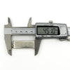 Sterling silver ingot pendant measured with calipers at approximately 45.1mm long.