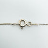 Sterling silver 925 spring clasp on 16 inch curb chain
