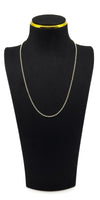 19.5 inch sterling silver beaded ball chain necklace shown worn on a black display bust.