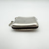 Close-up of striker teeth along bottom edge of antique silver vesta case