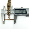 Antique 9ct rose gold Albert chain T bar measurement showing approx 36mm length