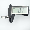 Measuring the thickness of vintage silver baby bangle band