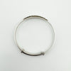 Top view of adjustable secondhand sterling silver baby bangle