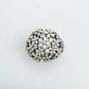 Top-down view of Pandora CZ daisy bouquet ring in sterling silver