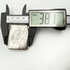 Width of antique engraved silver Vesta Case measured at 38.1mm with digital calipers