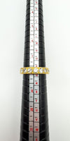 Vintage 18ct gold half hoop eternity ring with 1ct round brilliant diamonds mandrel
