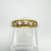 Vintage 18ct gold half hoop eternity ring with 1ct round brilliant diamonds