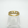 Vintage 18ct gold half hoop eternity ring with 1ct round brilliant diamonds