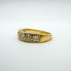 Vintage 18ct gold half hoop eternity ring with 1ct round brilliant diamonds