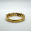 Vintage 18ct gold half hoop eternity ring with 1ct round brilliant diamonds
