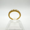 Vintage 18ct gold half hoop eternity ring with 1ct round brilliant diamonds
